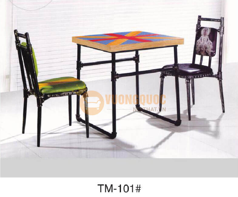Bộ bàn ghế quán cafe nhập khẩu HOY TM101-1